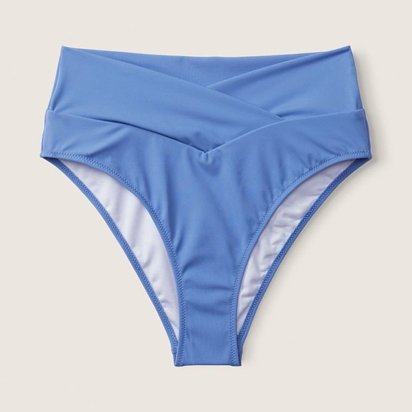 💫PINK BY VS V CROSSOVER HIGH WAIST CHEEKY BIKINI BOTTOM  NWT - Picture 4 of 5